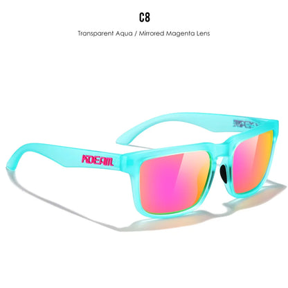 New Colors KDEAM-PLUS Large Size Square Unisex Sunglasses Polarized Photochromic Oversized Sun Glasses Fashion Anti Glare Mirror
