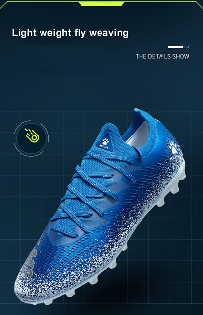 KELME Football Shoes Men's MG Adult Game Short Nails Professional Grass Non-Slip Shock Absorption Training Shoes  ZX80121057