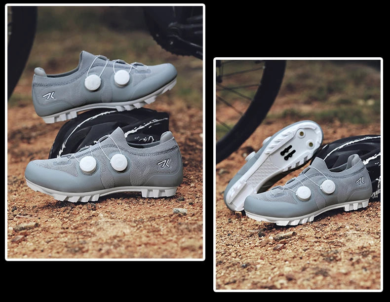 Men Mtb Cycling Shoes New Women Pink Self-Locking Cleats Speed Road Bicycle Shoes Flat Trail Racing SPD Mountain Bike Sneakers
