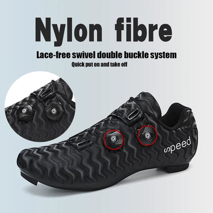 Chaussures de cyclisme pour homme : chaussures de course sur route à fixation automatique, chaussures de sport, chaussures d'entraînement sans crampons ; chaussures de cyclisme pour femme avec crampons SPD