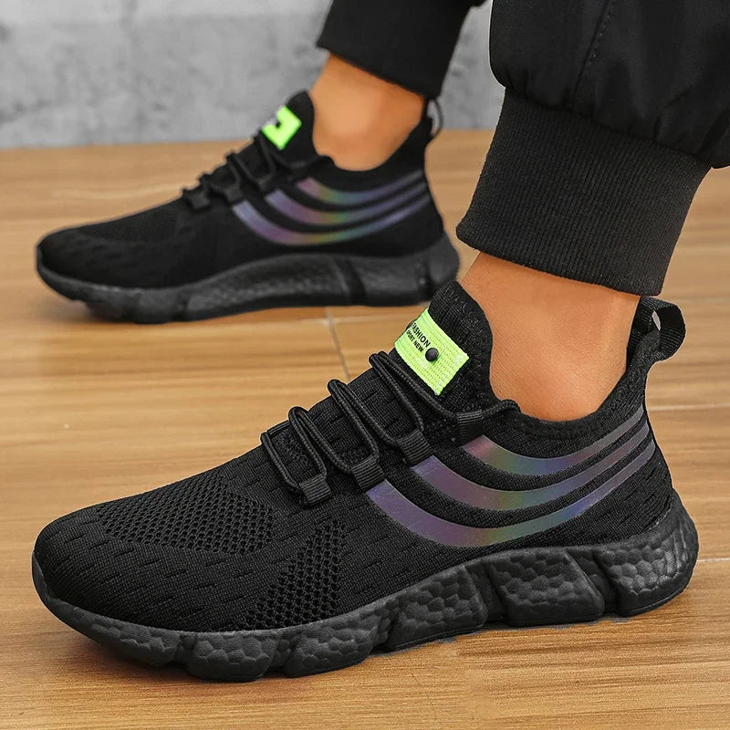 Chaussures de dehors Décontractées pour Homme, Baskets Légères et Respirantes, Plates, Anti-Allure, Course en Plein Air, Marche, Tennis, d'Athlétisme, Jogging