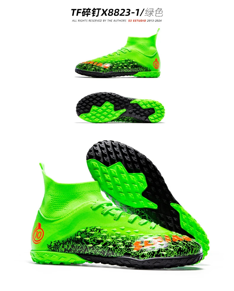 Men Professional Football Shoes Society Cleats Soccer Shoes Original Indoor Football Field Boots Grass Training TF/FG Sneaker
