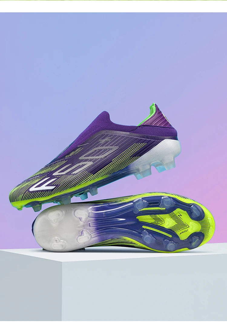 New Men’s Soccer Shoes Outdoor Anti-Slip Youth Sports Shoes Ultralight Turf Comfortable Football Boots