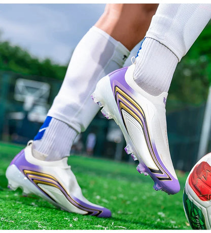 Nouvelles chaussures de football pour hommes, baskets d'entraînement de haute qualité, chaussures de soccer, crampons pour terrain en herbe, futsal, matchs en salle, antidérapantes, best-seller, pour l'extérieur