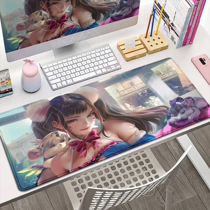 Large XXL DIY Cool  Overwatch Mouse Pad Keyboard Table Gaming Accessories Non-Slip Rubber Edge locking spped Laptop Rug desk Mat