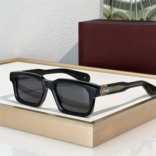 JMM BELVEDERE Vintage Square Retro Sun glasses for man Fashion Women sunglasses 2025 3D Carving and Gemstone Design sunglass man