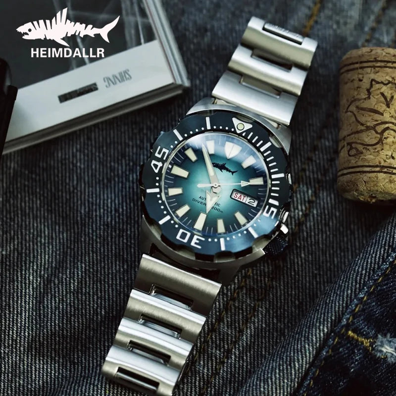 Heimdallr Sharkey Monster V2 Men's Diver Watch 316L Stainless Steel Japan NH36A Movement 200M Waterproof Men Mechanical Watches
