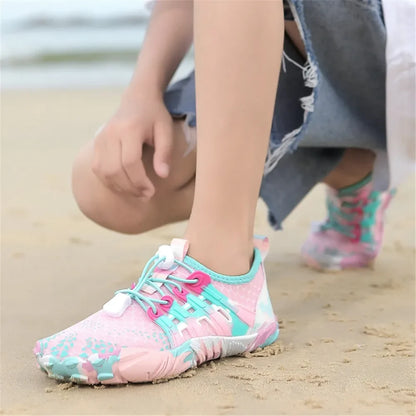 12 Farben Wasserschuhe für Kinder, Sommer, Strand, Five Fingers, Barfuß, Schwimmen, Aqua-Schuhe, schnell trocknend, Meer, Fluss, Kindersneaker