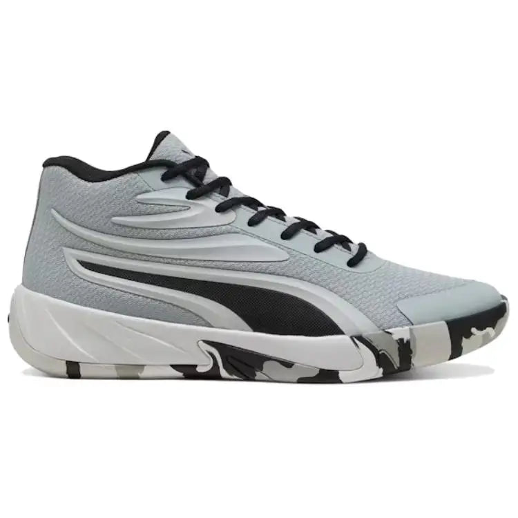 Puma Court Pro, chaussures de ville confortables, polyvalentes et durables, mi-hautes, style décontracté, baskets, gris, 311394-01