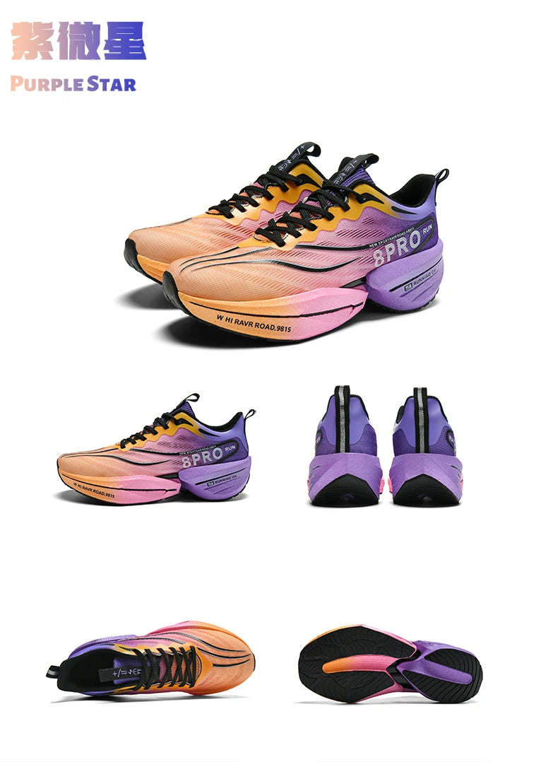 NEW Sports Running Shoes Men Marathon Breathable Comfortable Women Athletic Training Outdoor Sneakers Air Cushion Carbon Plate