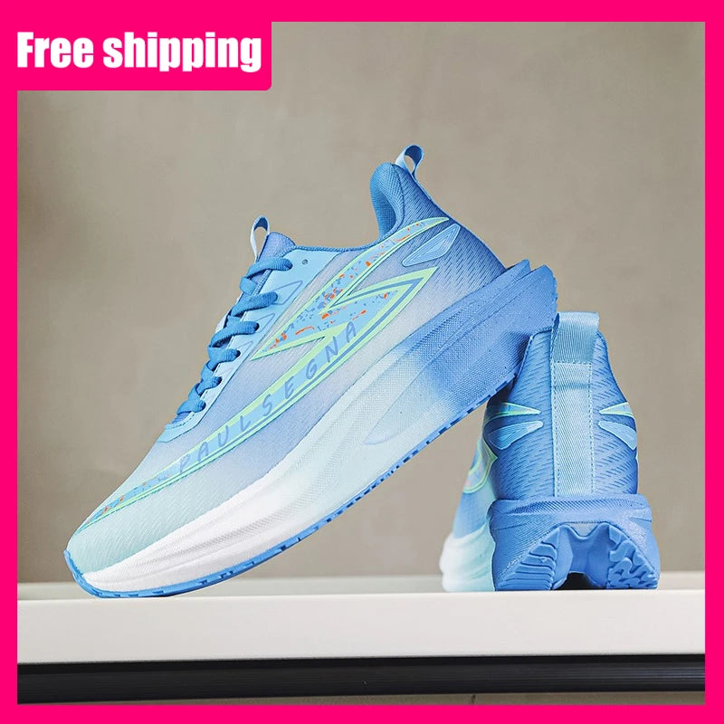 Men Running Shoes Professional Marathon Comfortable Breathe Mesh Sneakers Daily Fitness Anti Slip Shock-absorbing Jogging Shoes