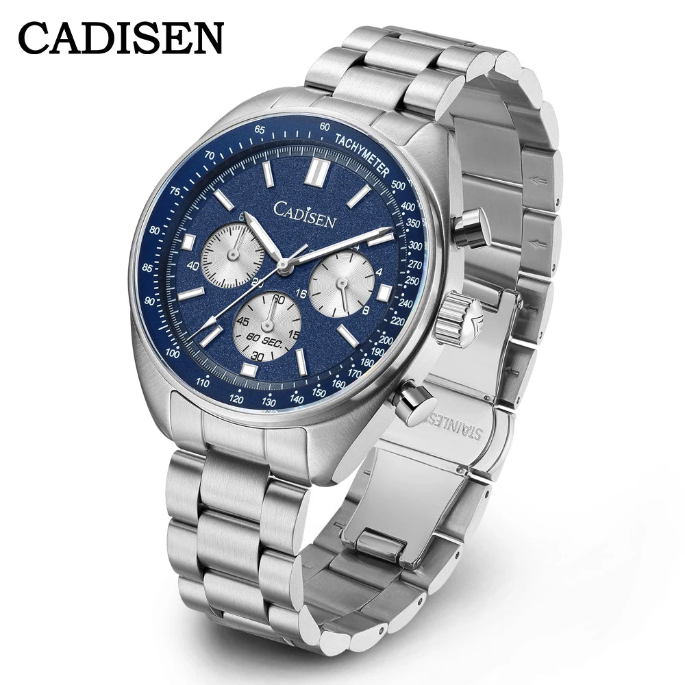 CADISEN Nové pánske hodinky Kremeňové business hodinky Japonsko VD53 Pánske hodinky Luxusné hodinky Pánske chronografové hodinky pre mužov