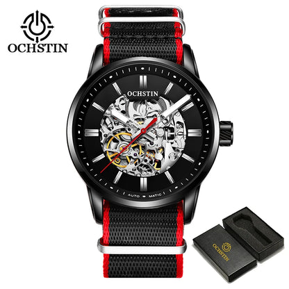 OCHSTIN Automatikuhren für Herren – Luxus, Royal, Leuchtend, Skelett, wasserdicht, mechanisch, modisch – Herrenuhren als Geschenke für Männer