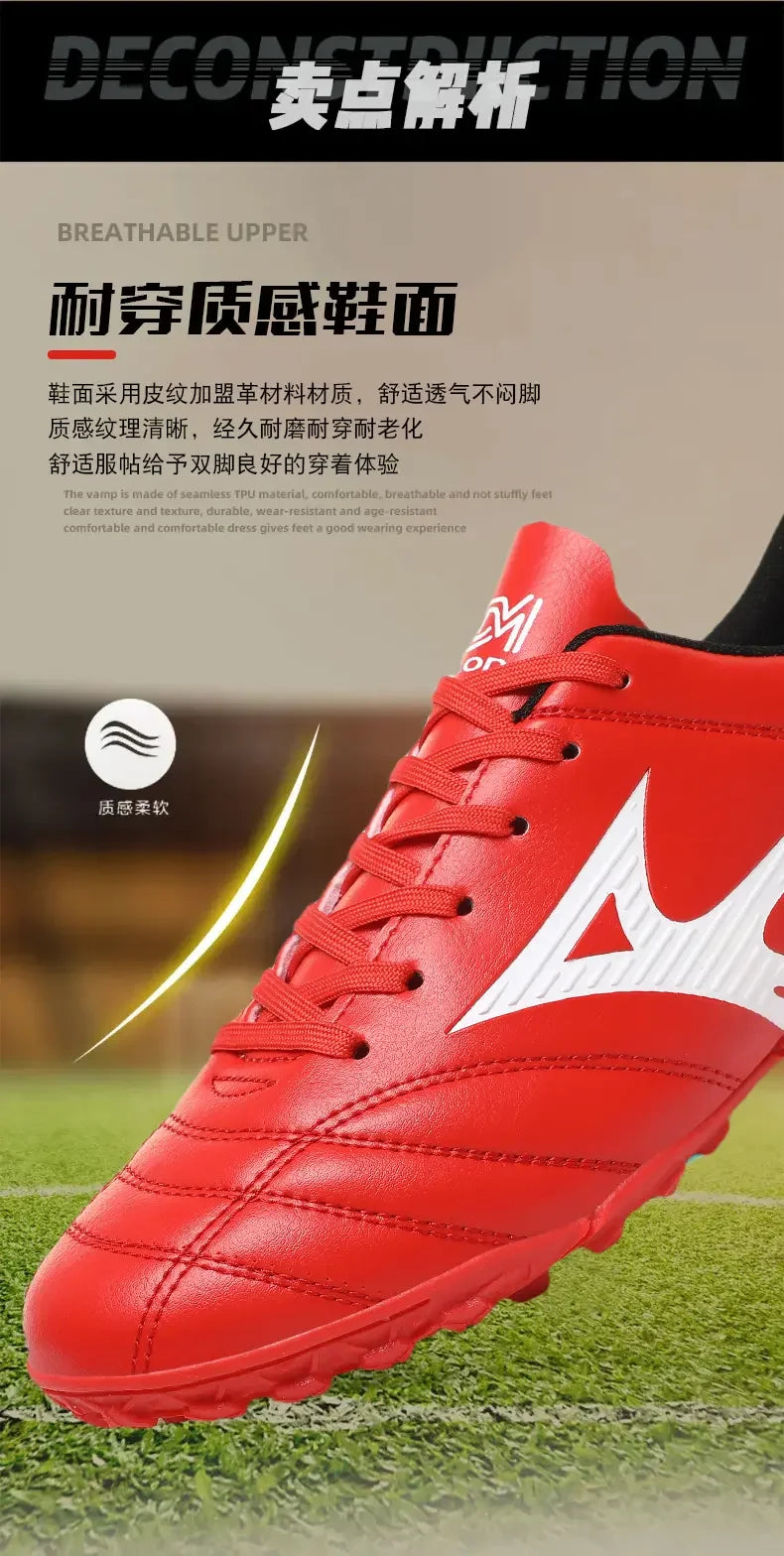 Hybrid Stud Soccer Boots With Durable Anti-slip Performance, Comfy To Wear For Casual Football Exercise And Competitive Games
