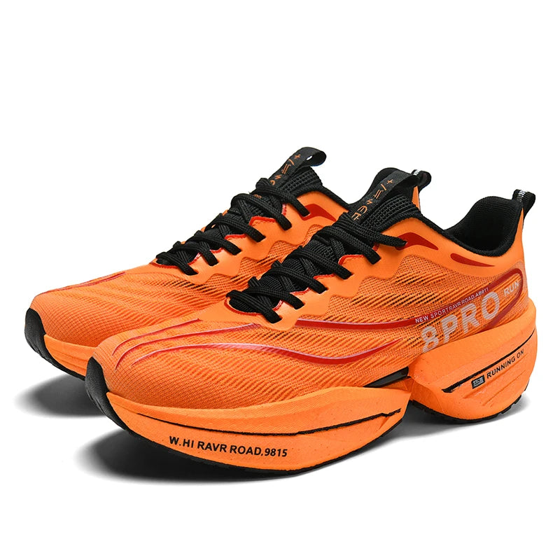 Sneakers da uomo con soletta in carbonio, scarpe sportive da esterno con suola morbida in rete, scarpe da corsa leggere, antiscivolo, casual, da coppia, da tennis