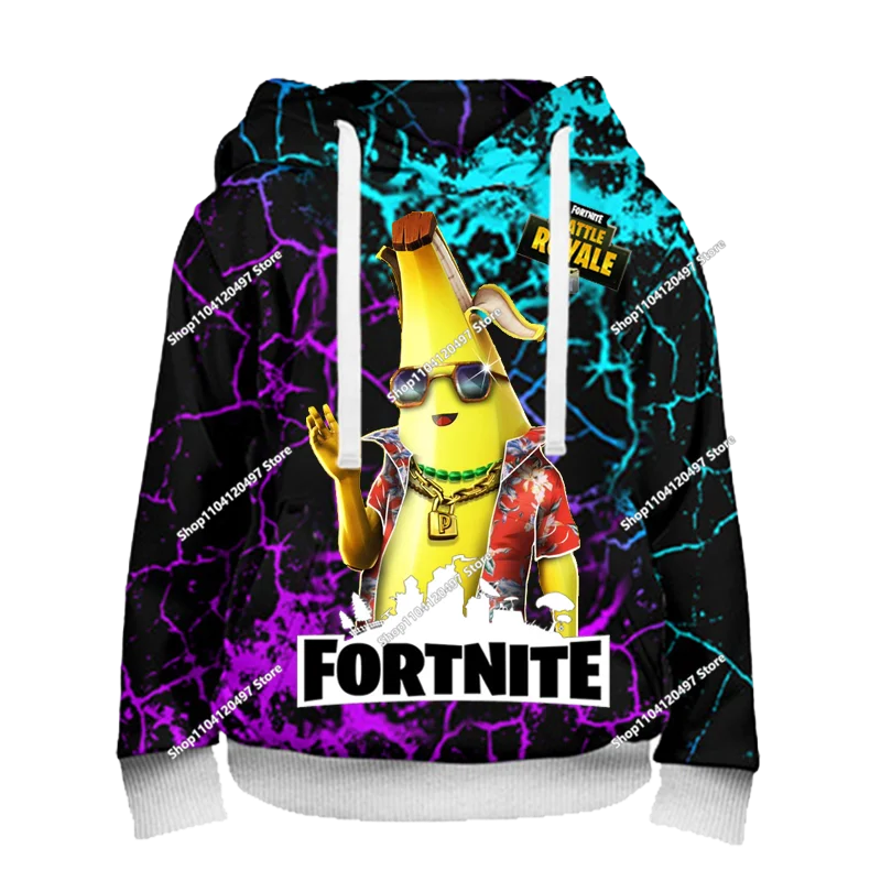 Fortnite Παιχνίδι Μάχης Φούτερ με 3D εκτύπωση Ρούχα δρόμου Παιδικά φούτερ σε υπερμεγέθη στυλ Φούτερ με κουκούλα Ανδρικά παλτά Ρούχα
