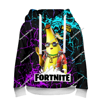 Fortnite Παιχνίδι Μάχης Φούτερ με 3D εκτύπωση Ρούχα δρόμου Παιδικά φούτερ σε υπερμεγέθη στυλ Φούτερ με κουκούλα Ανδρικά παλτά Ρούχα