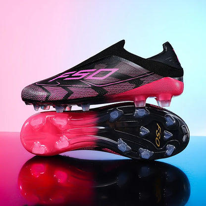 New Men Football Boots Non-Slip Boys Outdoor Hot-selling Soccer Shoes Grass Match Sneakers High-quality Cleats High-top Light