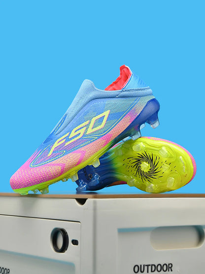 Herren-Fußballschuhe New Society für Rasen, atmungsaktive ultraleichte Outdoor-Sportschuhe für Erwachsene, Fußball-Sneaker für Herren