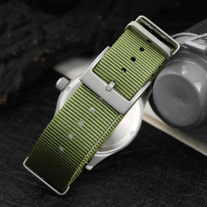 Militado ML05 38mm Military Watch Miyota 2035 Movement Domed Sapphire Crystal C3 Green Luminous 10Bar Waterproof Vintage Watches