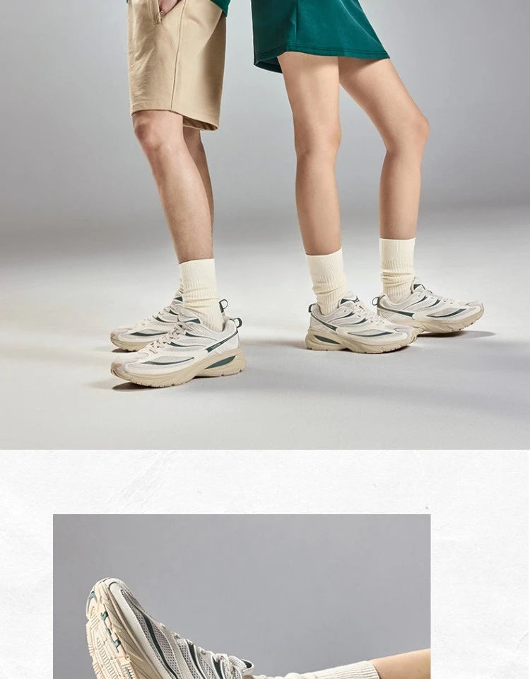Xtep Little Basque 2 Casual Shoes for Men 2025 Summer Vintage Breathable Comfortable Non-Slip Durability Sneakers 875219320017