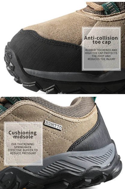 HUMTTO Outdoor Hiking Trekking Mountain Sports Shoes for Men Camping Hunting Walking Breathable Cushioning Man Nonslip Sneakers