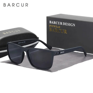 BARCUR Design TR90 Sunglasses Men Polarized Light Weight Sports Sun Glasses Women Eyewear Accessory Oculos UVAB Protection