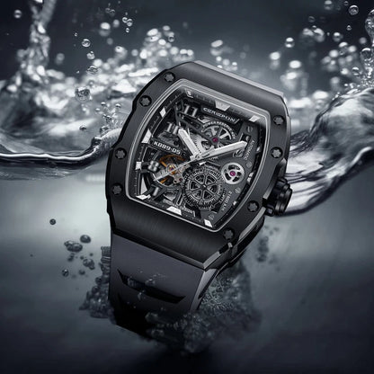 New Fashion Men Mechanical Automatic Wristwatch Pagani Design Richard Similar Hand Silicone Band Sport Watches Relogio Masculino