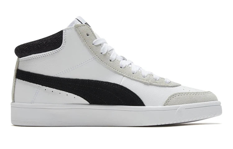 Baskets Puma Court Legend Mid blanches et noires 371119-02