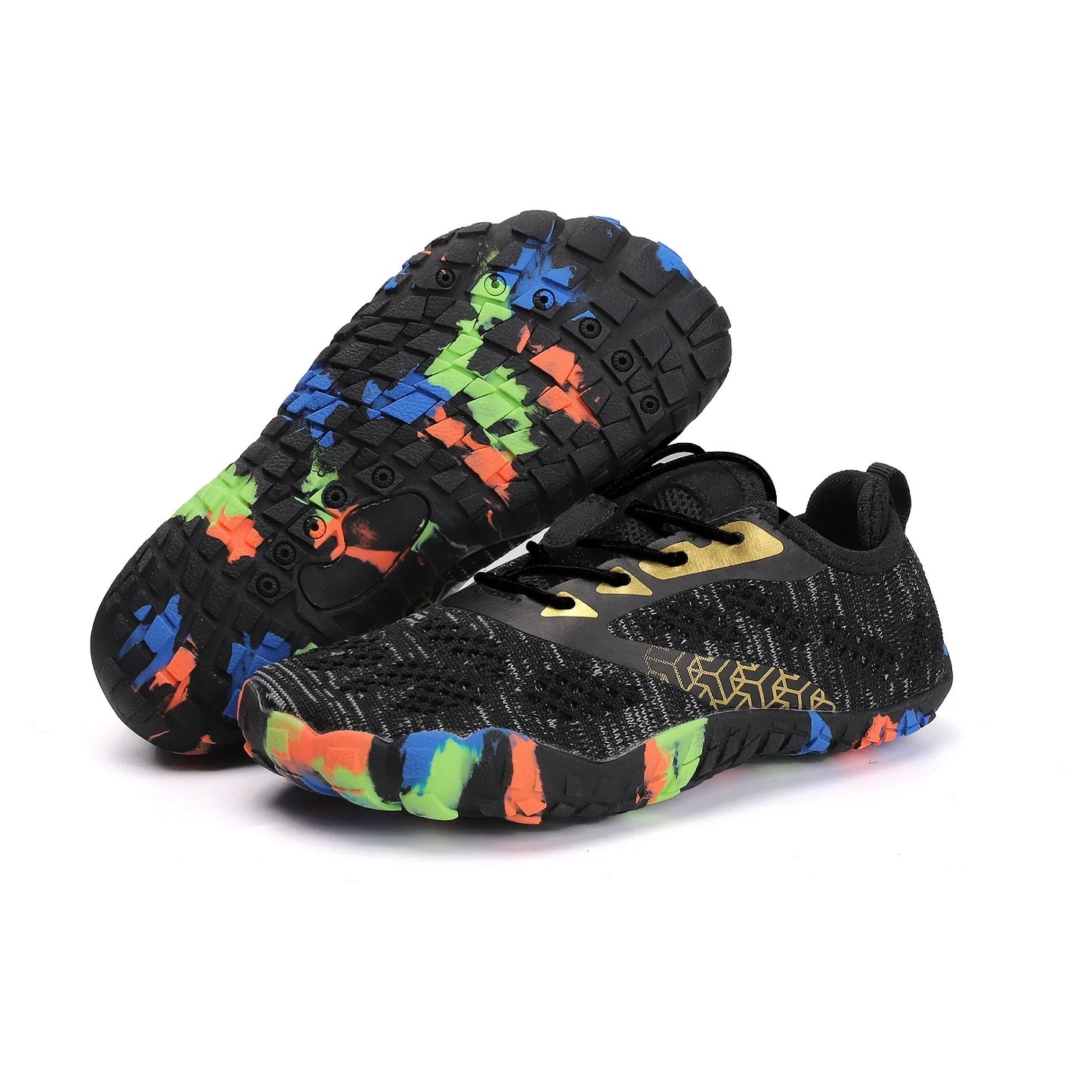 New Children's Aqua Shoes Women Colorful Walking Sports Upstream Wading Sneaker Breathable Mesh Five Fingers Swimming Water Shoe