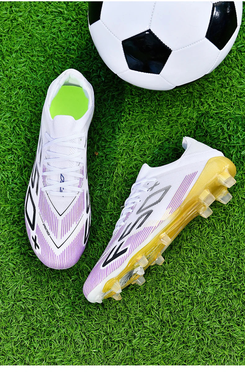 New Men's Soccer Shoes Match Football Boots Sneakers Non-Slip Grass Cleats High-Quality Futsal Indoor Hot-Selling High-Top Outdoor