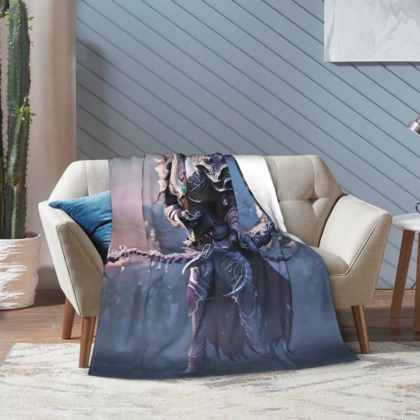 Warm BlanketStudents Travel World of Warcraft Sylvanas Windrunner Throw Blanket Flannel Bedspread For Home Decor Bed Cover