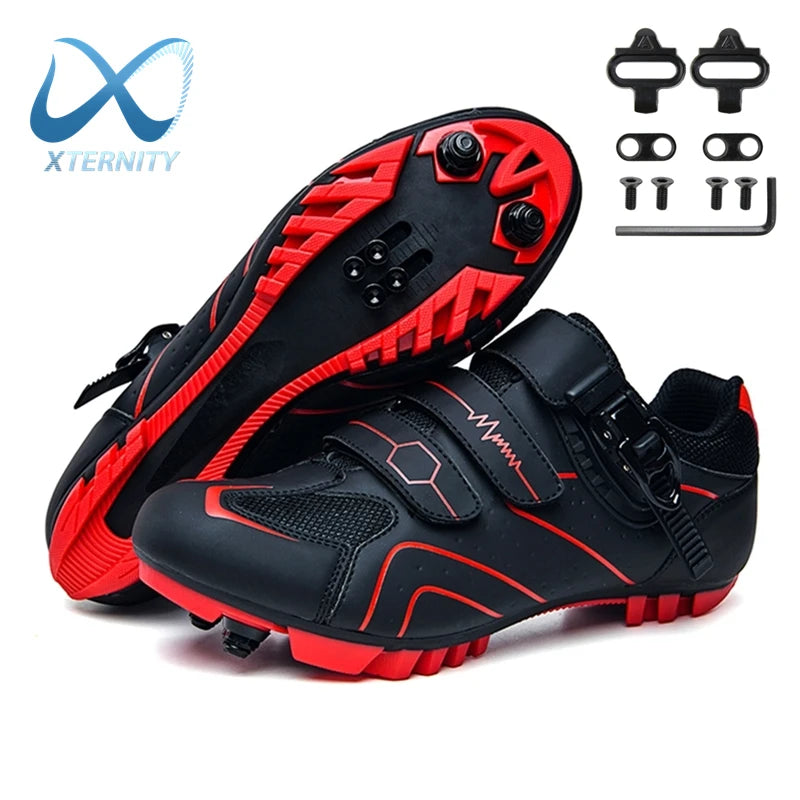 Professionelle selbstsichernde Fahrradschuhe für den Outdoor-Einsatz, MTB-Pedale, Fahrradschuhe, rutschfeste Sneaker, Rennradschuhe, SPD-Cleat-Schuhe