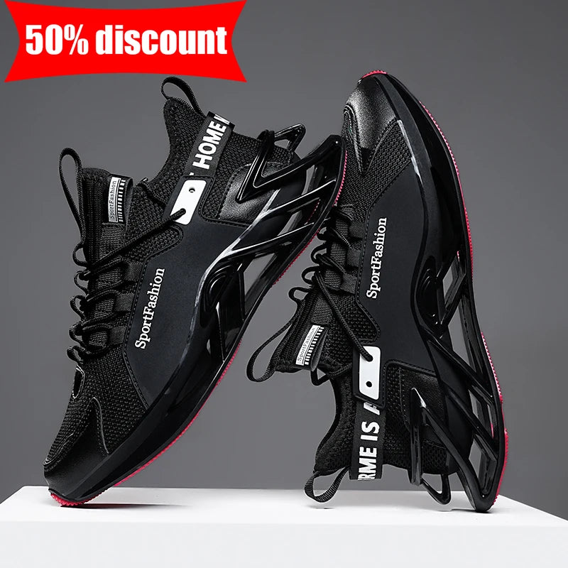 Mens Running Shoes New Mesh Breathe Sole Anti Slip Wear Resistant Daily Sports Trendy Fashion Casual Sneakers for Men