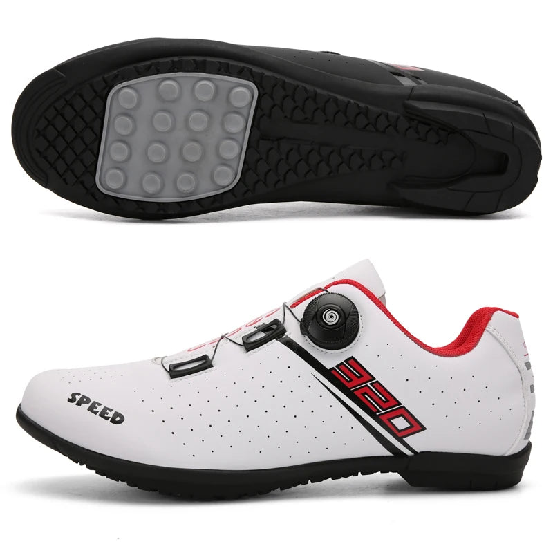 Chaussures de cyclisme pour homme : chaussures de course sur route à fixation automatique, chaussures de sport, chaussures d'entraînement sans crampons ; chaussures de cyclisme pour femme avec crampons SPD
