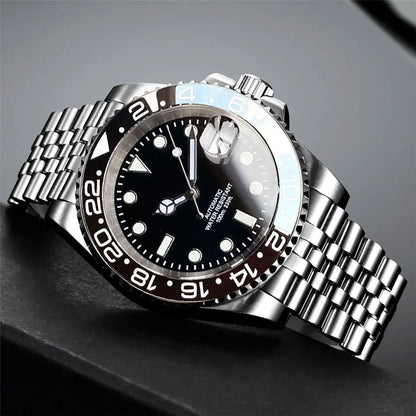 200m Waterproof Miyota8215 Automatic Men's Watch Diver Watches 40mm Mechanical Movement Luminous Jubilee Strap Glide Lock Buckle