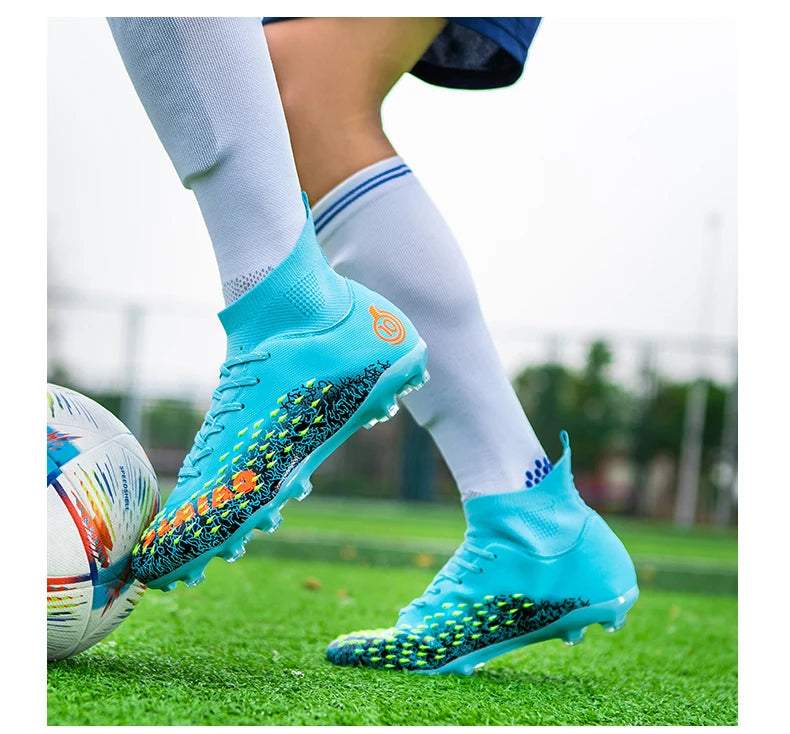 Men Professional Football Shoes Society Cleats Soccer Shoes Original Indoor Football Field Boots Grass Training TF/FG Sneaker