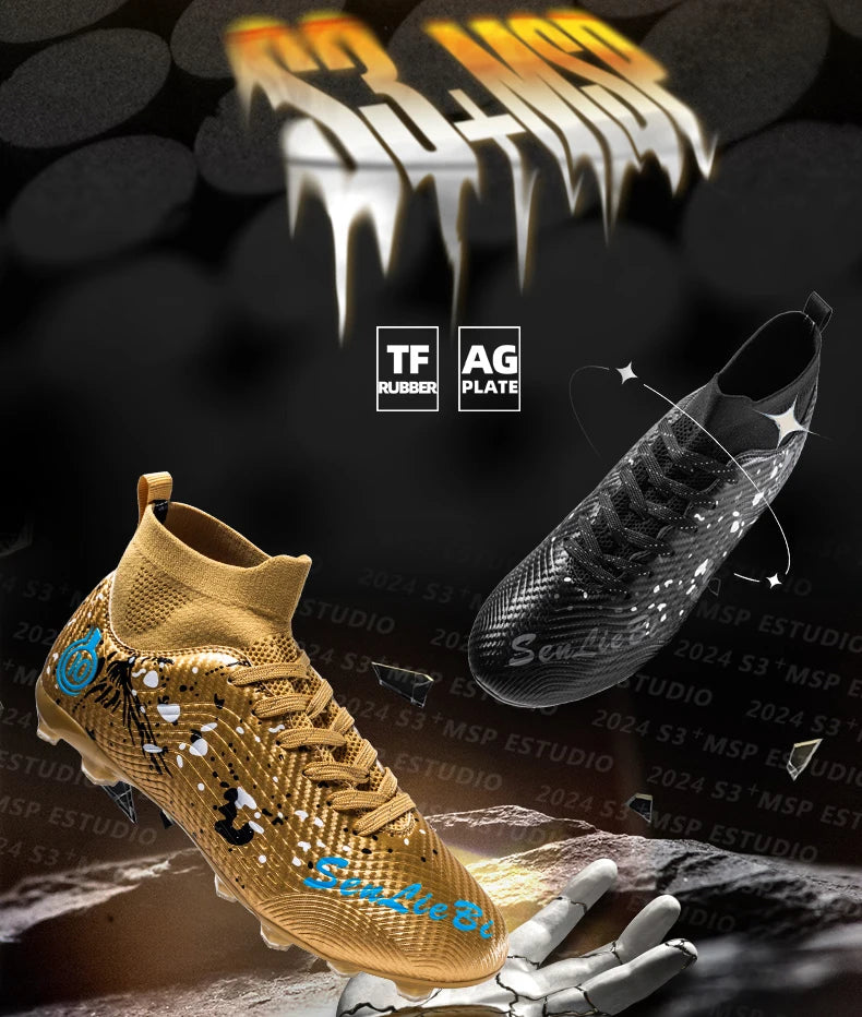 Men Professional Soccer Shoes Non-slip Football Boots Unisex Breathable Futsal Sports New Cleats Drop Shipping Ultralight
