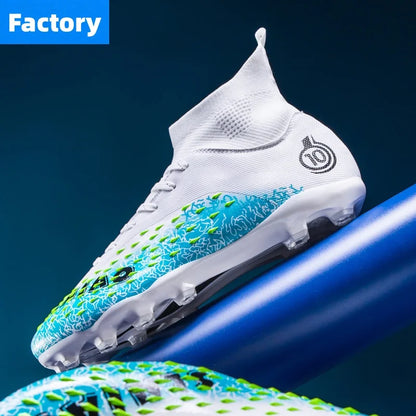 Men Professional Football Shoes Society Cleats Soccer Shoes Original Indoor Football Field Boots Grass Training TF/FG Sneaker