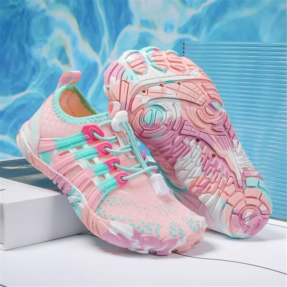 12 Farben Wasserschuhe für Kinder, Sommer, Strand, Five Fingers, Barfuß, Schwimmen, Aqua-Schuhe, schnell trocknend, Meer, Fluss, Kindersneaker