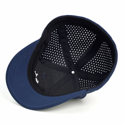 Boné de basebol em malha com pala curta e parte traseira fechada para homem e mulher, respirável, estilo snapback, boné dad hat ajustado e ajustável, cor lisa, estilo trucker