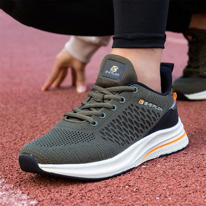 Baasploa – baskets de course pour hommes, grande taille 41-48, nouvelles chaussures de sport en maille respirante, chaussures classiques décontractées, antidérapantes, confortables pour l'extérieur