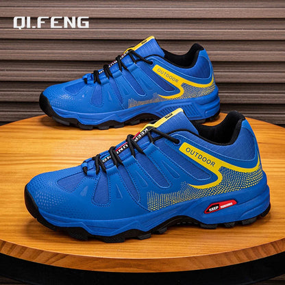 Scarpe da uomo per attività all'aperto - Scarpe da alpinismo antiscivolo da uomo - Calzature da viaggio, escursionismo e avventura - Sneaker casual alla moda