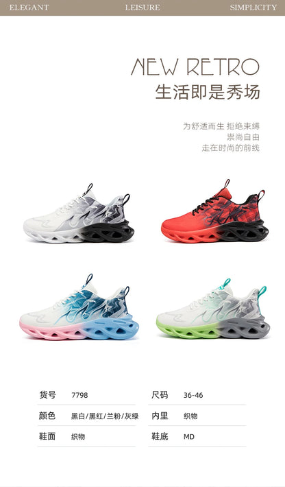 Men Running Shoes Breathable Mesh Sports Shoes Cushion Casual Sneakers Lightweight Comfortable Tennis Shoes Athletic Footwear