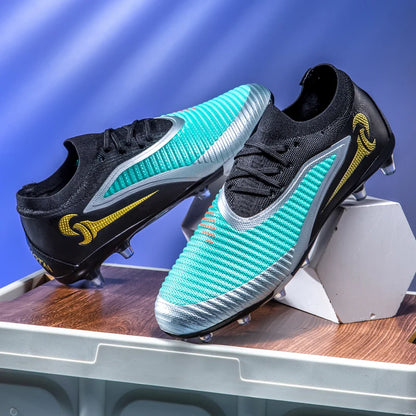Nouveaux hommes bottes de Football adulte antidérapant Sport de plein air entraînement crampons chaussures de Football garçons longues pointes respirant Match confortable