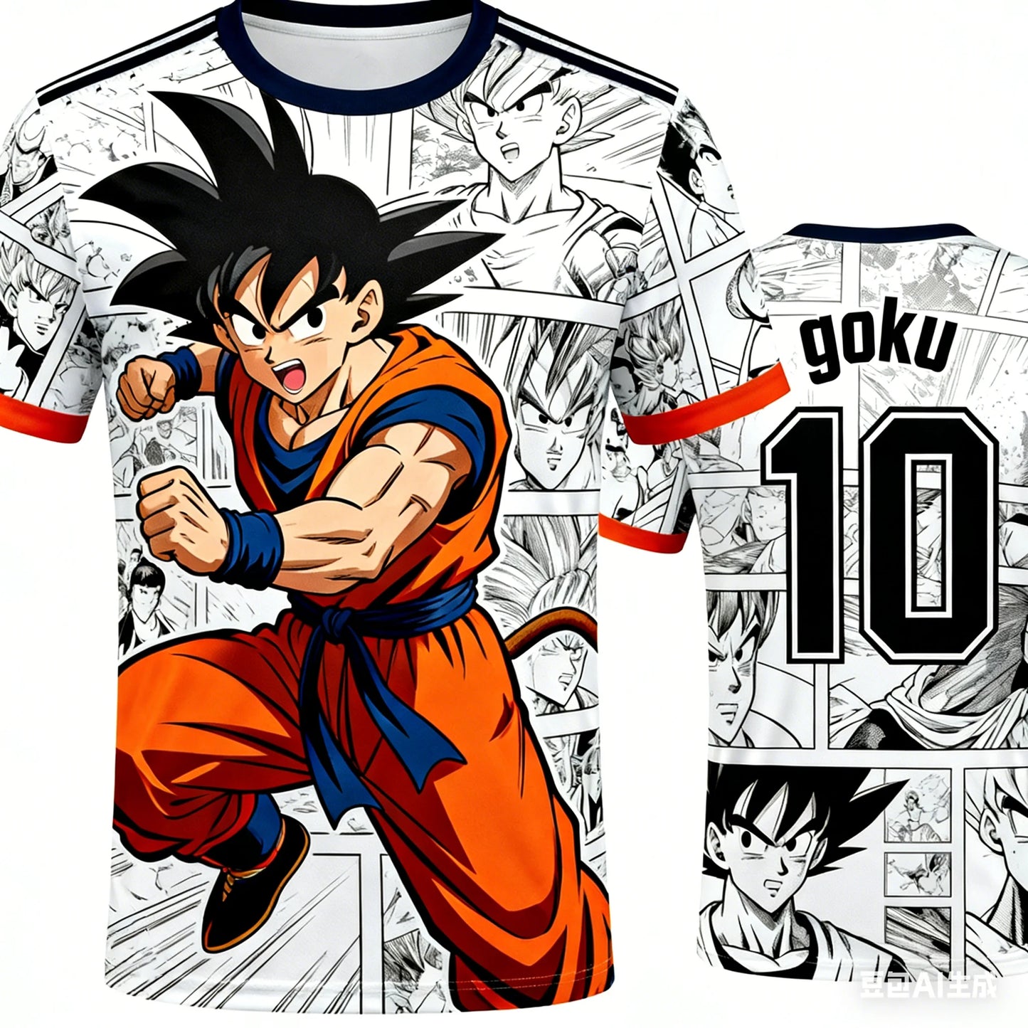 2026 Summer Dragon Ball T-Shirt 3D Print Goku  Manga Style Oversized Loose Breathable Gym Streetwear Unisex Tee for Adults Kids