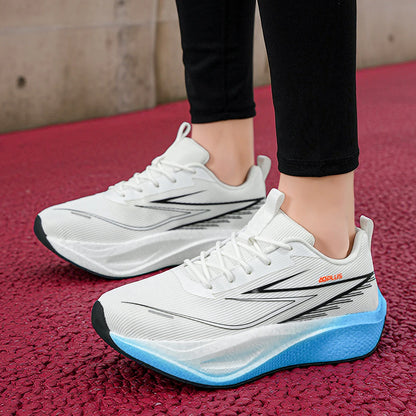 Unisex sportcipő – Divatos, hálós, lélegző, professzionális futócipő – Kültéri fitneszhez – Kényelmes, fűzős sportcipő férfiaknak