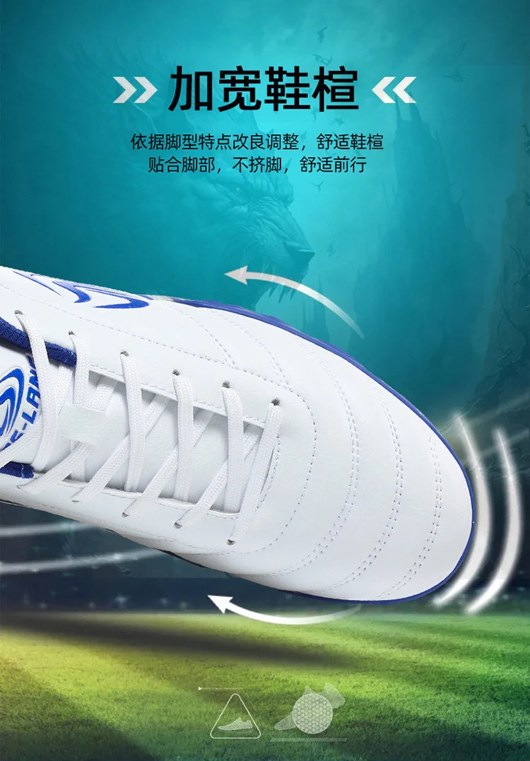 Unisex Large Size Adult Training Game Sneakers Indoor Outdoor Lawn Youth Student Sport Soccer Shoes 39-45#