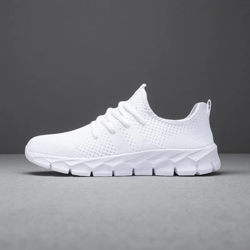 Zapatillas deportivas para hombre de malla ligeras; zapatos planos informales para mujer; zapatillas deportivas de running para hombre; zapatillas de tenis blandas y transpirables; zapatillas deportivas para hombre.