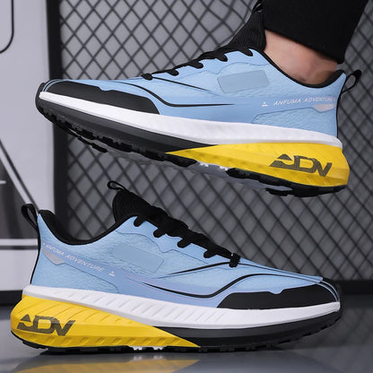 Sapatos de caminhada para homem, para atividades ao ar livre, antiderrapantes, de boa qualidade, modernos, rasos, resistentes ao desgaste, respiráveis, ténis casuais, desportivos, de corrida, para homem